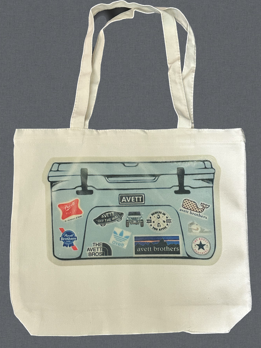 Avett Retro Cooler Design Tote Bag!