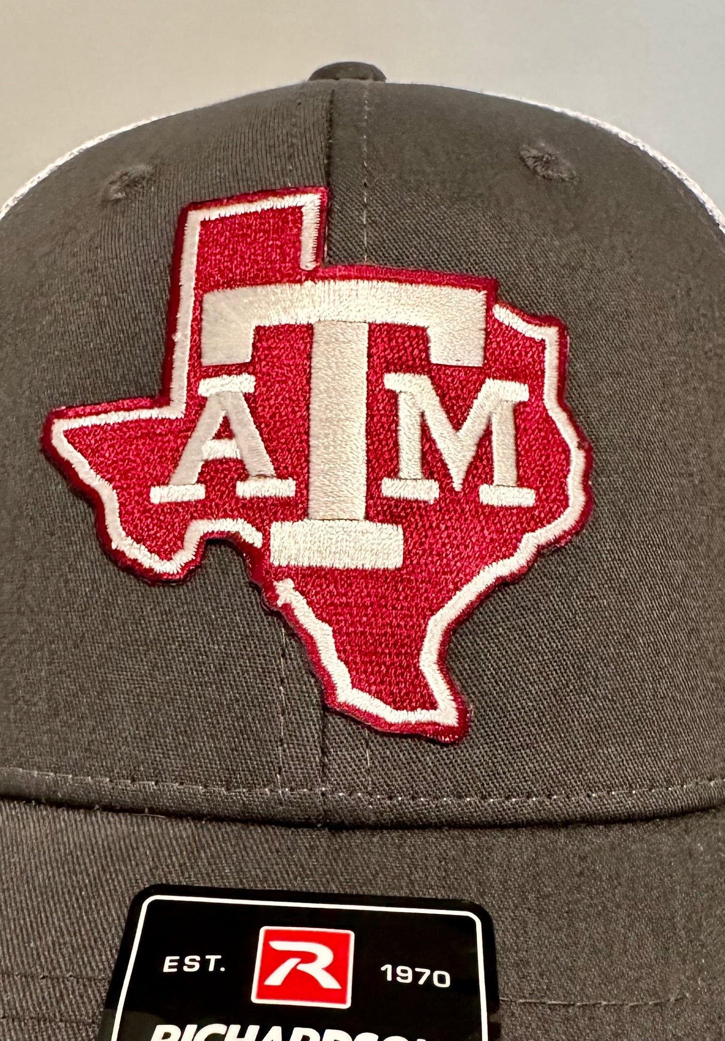 Aggies Custom Dark Gray & White Richardson 112 Hat