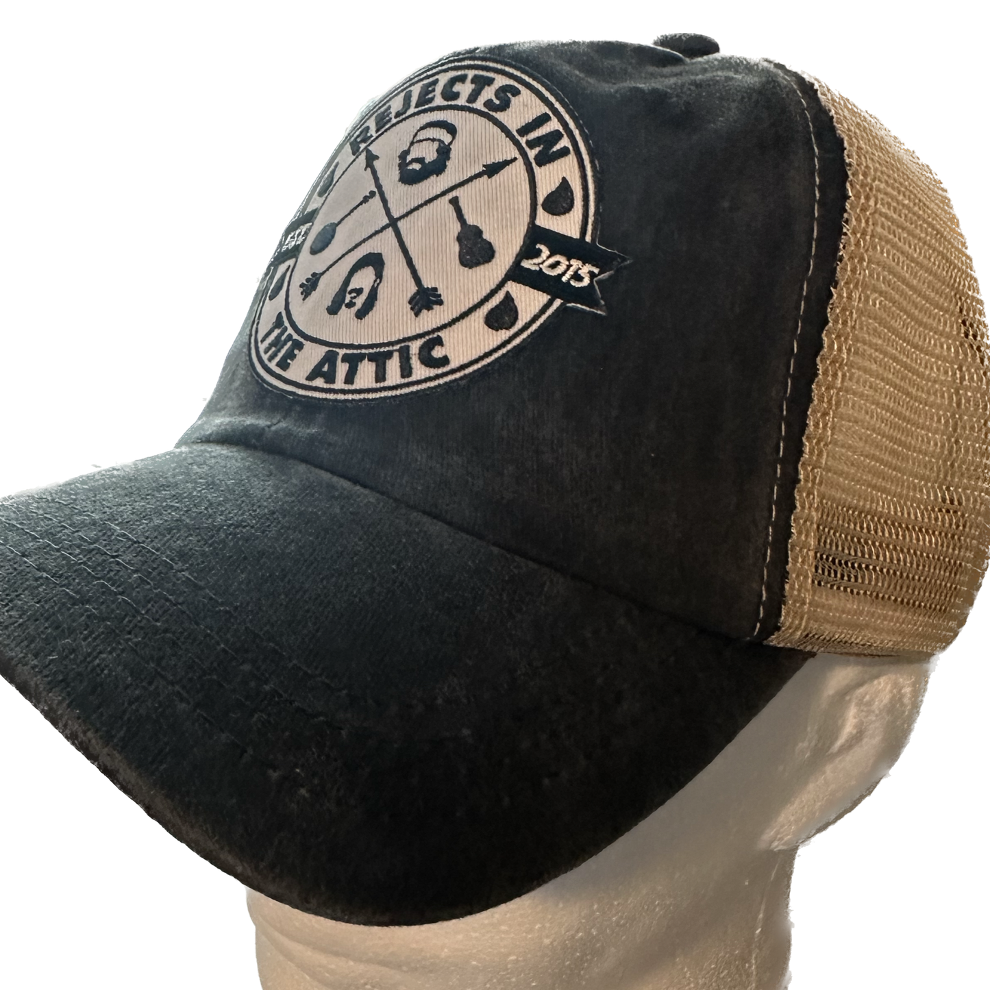 Rejects in the Attic Official Logo Custom-Made Black Vintage Style Hat