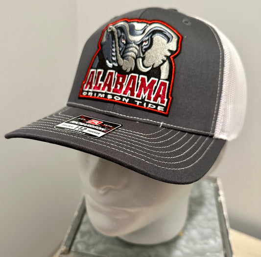 Alabama Custom Gray & White Richardson 112 Hat