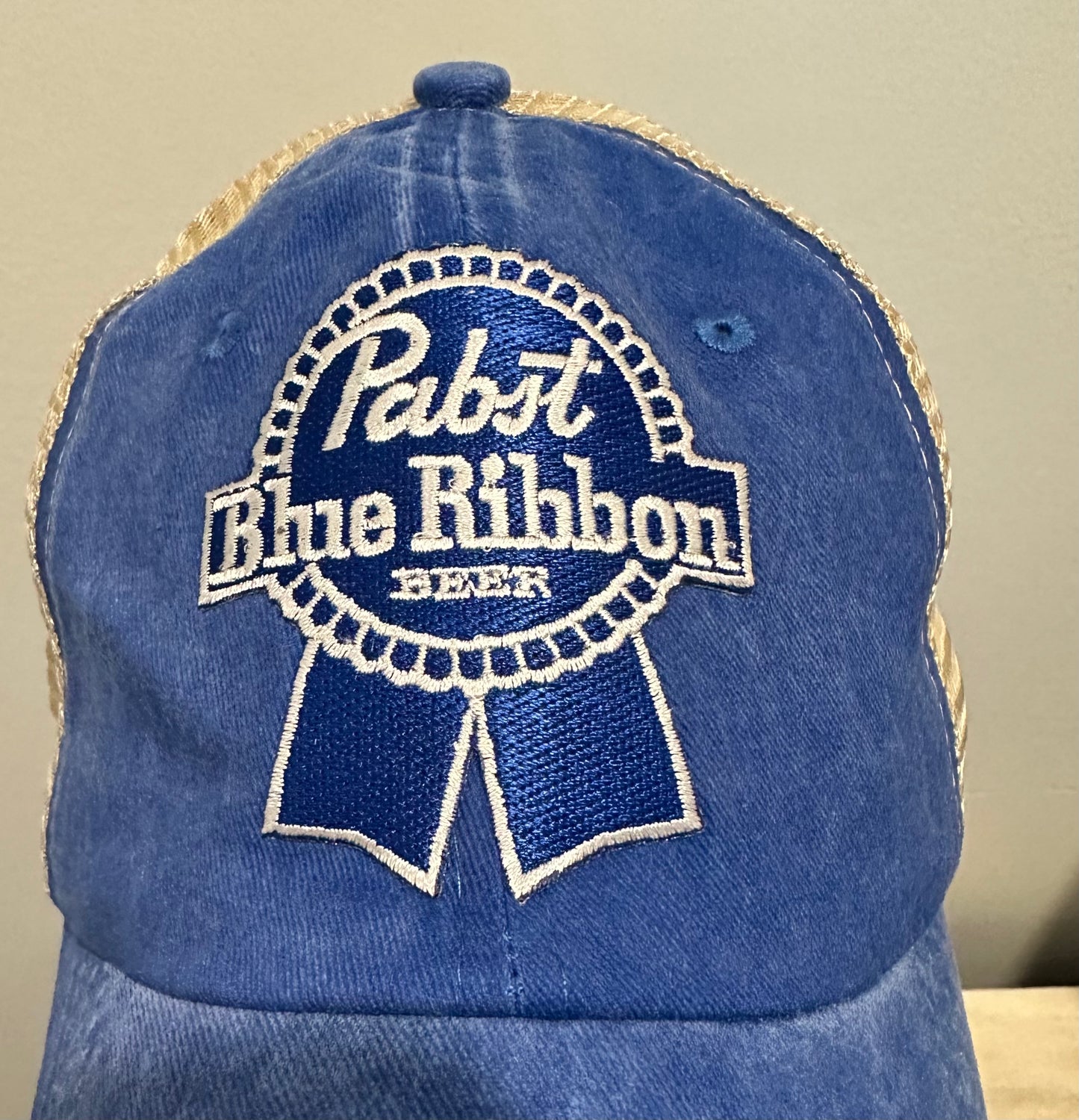 Vintage Style Custom Pabst Blue Ribbon Relaxed Fit Blue Hat