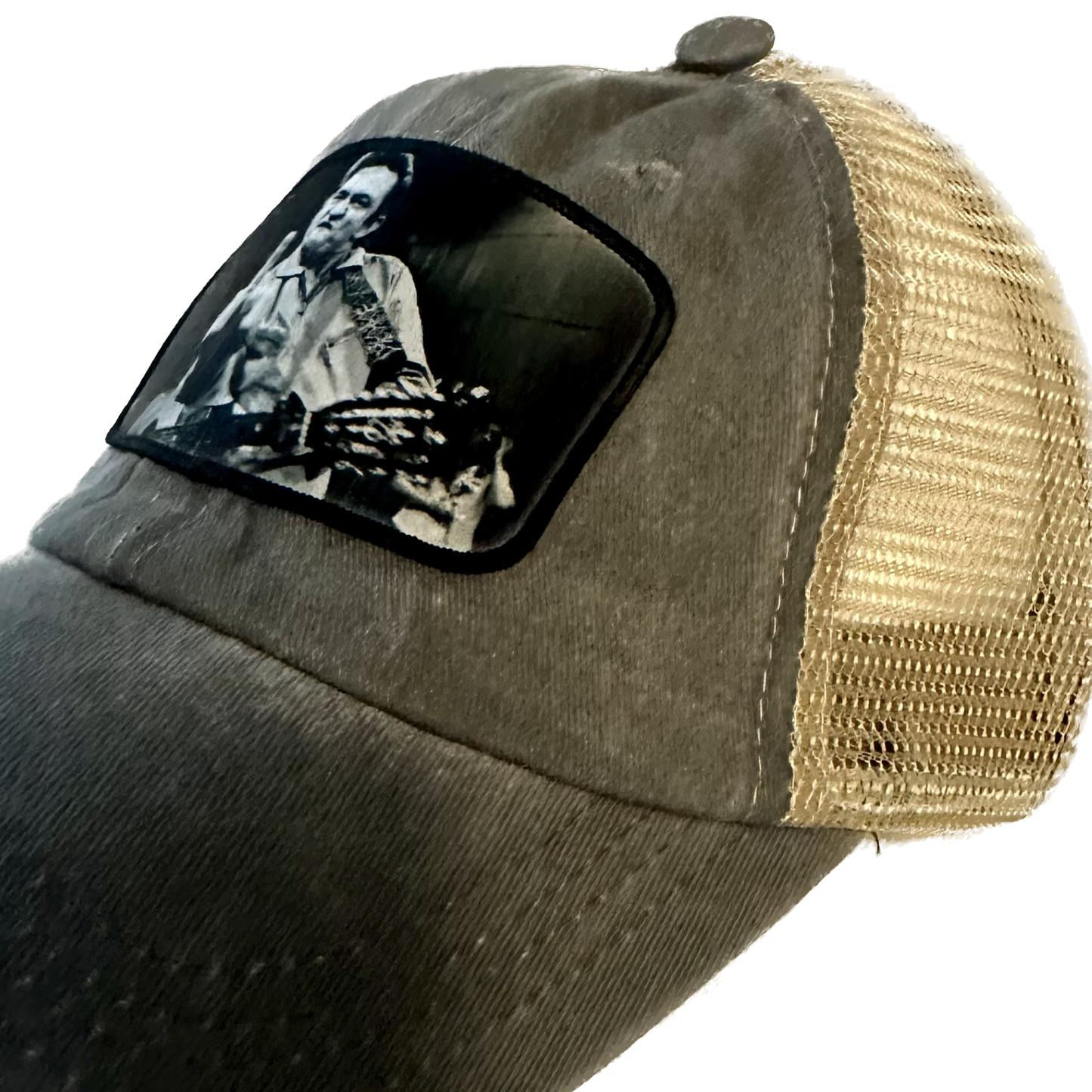 Johnny Cash Custom “The Bird” Gray Vintage Wash Hat