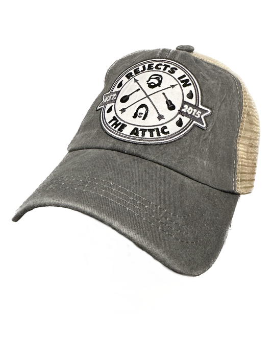 Rejects in the Attic Official Logo Custom-Made Gray Vintage Style Hat