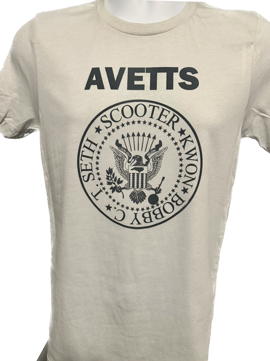 Avett Bros Punk Inspired Gray Tee!