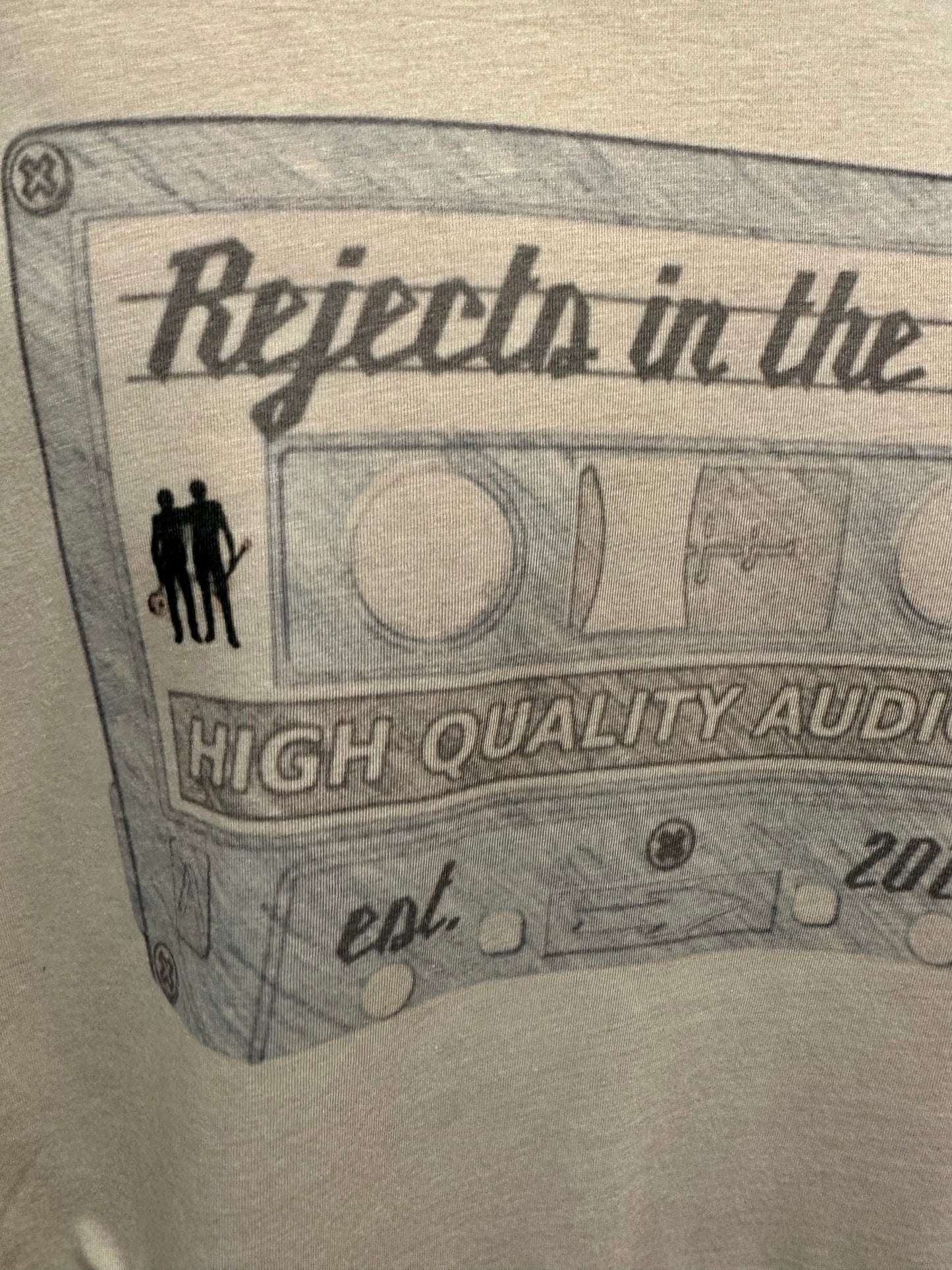 Rejects in the Attic Custom Printed Vintage Soft & Look Mix Tape Tee