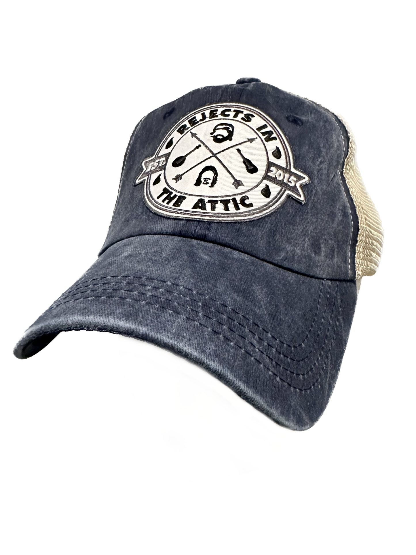 Rejects in the Attic Official Logo Custom-Made Navy Vintage Style Hat