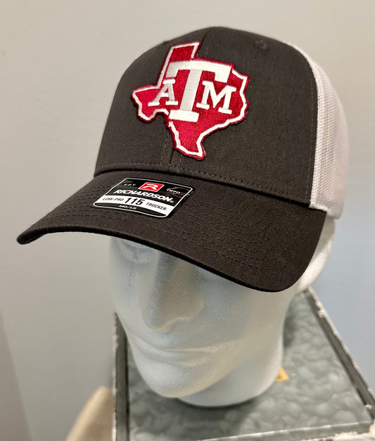 Aggies Custom Dark Gray & White Richardson 112 Hat