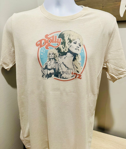 “The Queen of Country” Dolly  ‘72 Vintage Custom Print Soft Tee