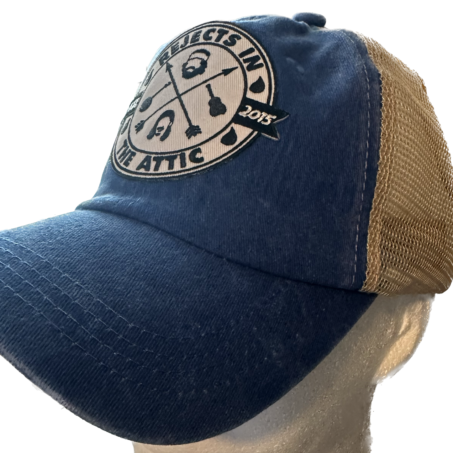 Rejects in the Attic Official Logo Custom-Made Blue Relaxed Fit Hat