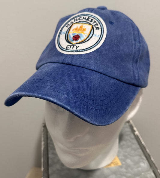 Man City Custom Soft Relaxed Fit Blue Hat