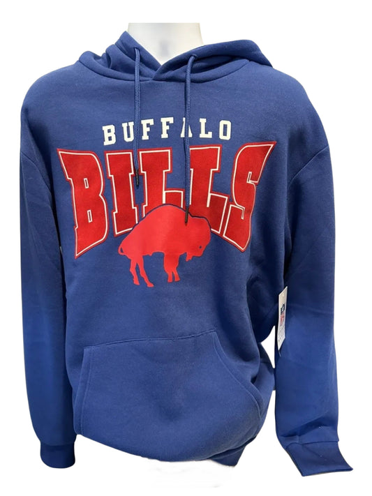 Buffalo Bills Blue Retro Vintage Style NFL SHOP Licensed Hoodie - Size L