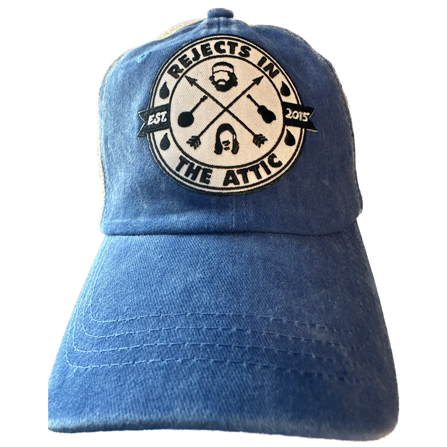 Rejects in the Attic Official Logo Custom-Made Blue Relaxed Fit Hat