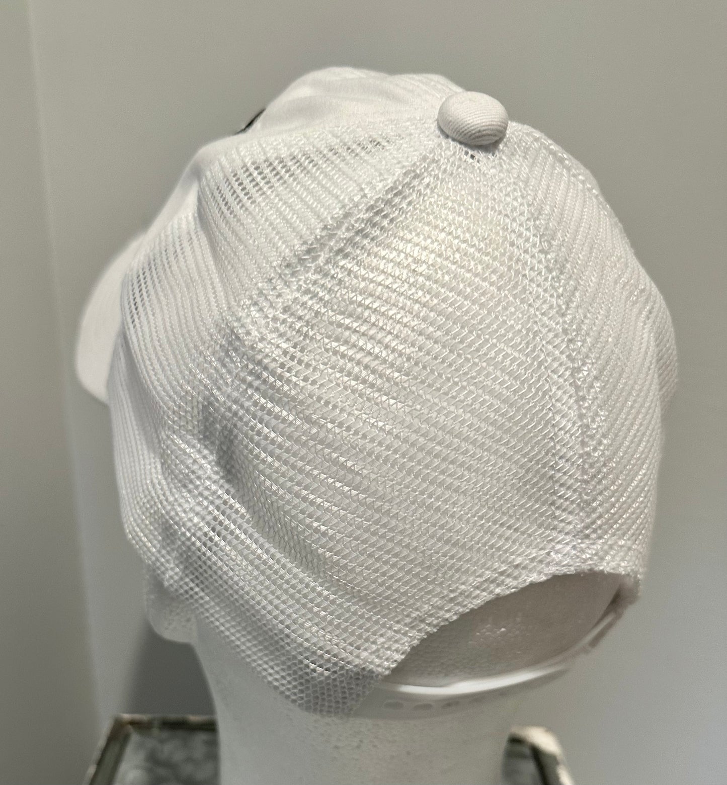 FAB 4 Custom Made White Distressed Vintage Style Hat