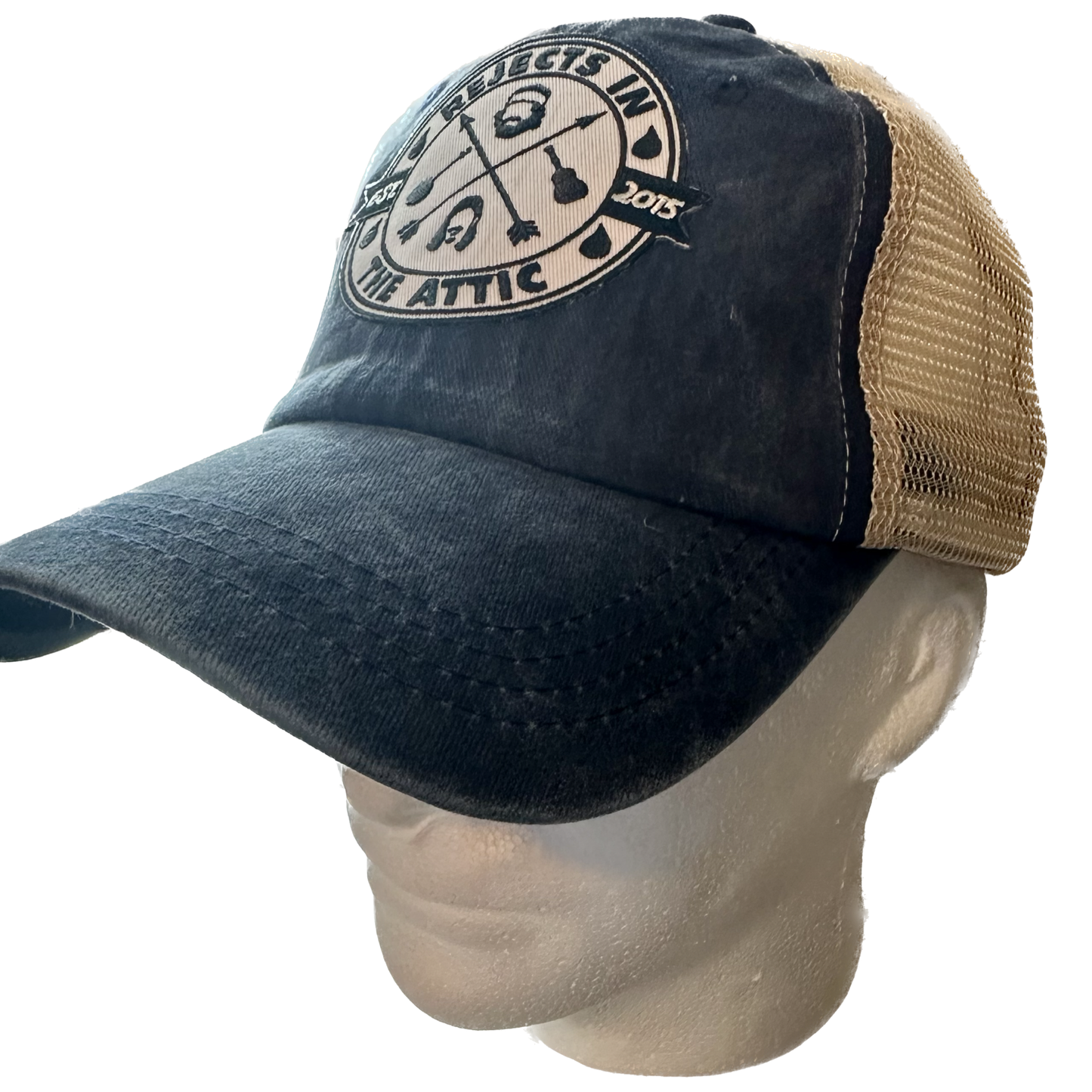 Rejects in the Attic Official Logo Custom-Made Navy Vintage Style Hat