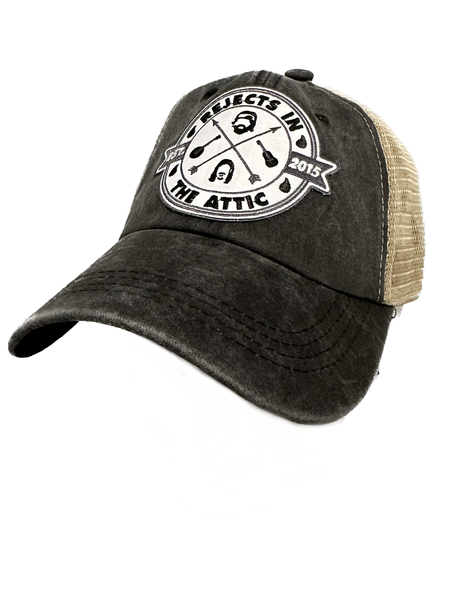 Rejects in the Attic Official Logo Custom-Made Black Vintage Style Hat