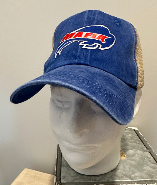 Bills Mafia Custom Blue Relaxed Fit Vintage Style Hat