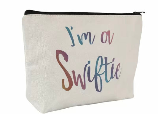 T.S. Inspired Canvas Zippered Pouch Bag