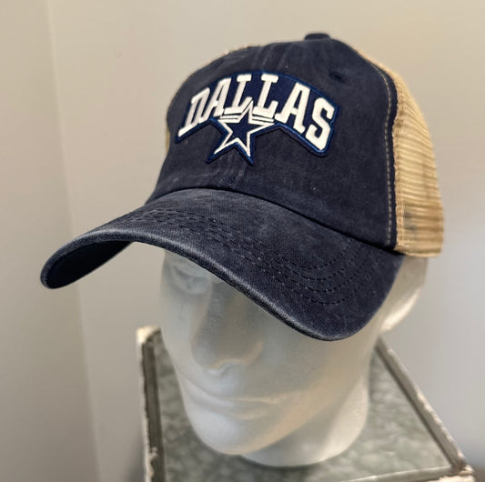 Dallas Football Custom Navy Vintage Style Hat