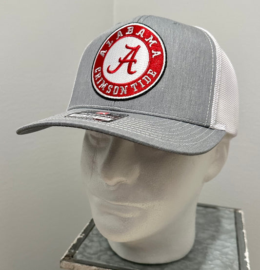 Alabama Crimson Tide Custom Gray & White Richardson 112 Hat