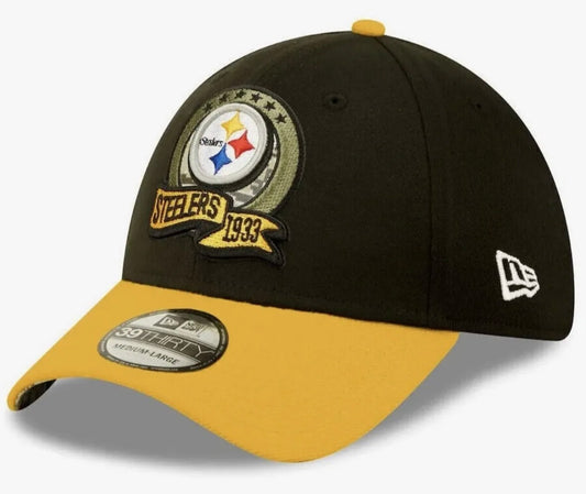 Pittsburgh Steelers Salute to Service 39THIRTY Stretch Fit Size Med/Large