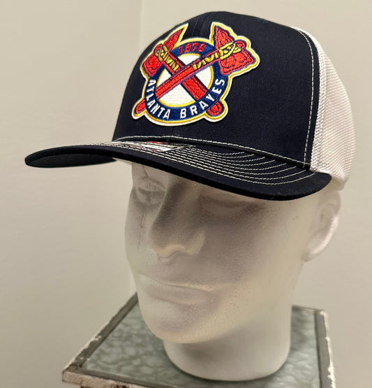 Atlanta Baseball Custom Patch Navy & White Richardson 112 Hat