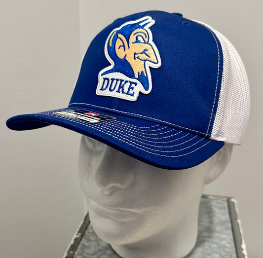 Duke Custom Throwback Patch Blue & White Richardson 112 Hat