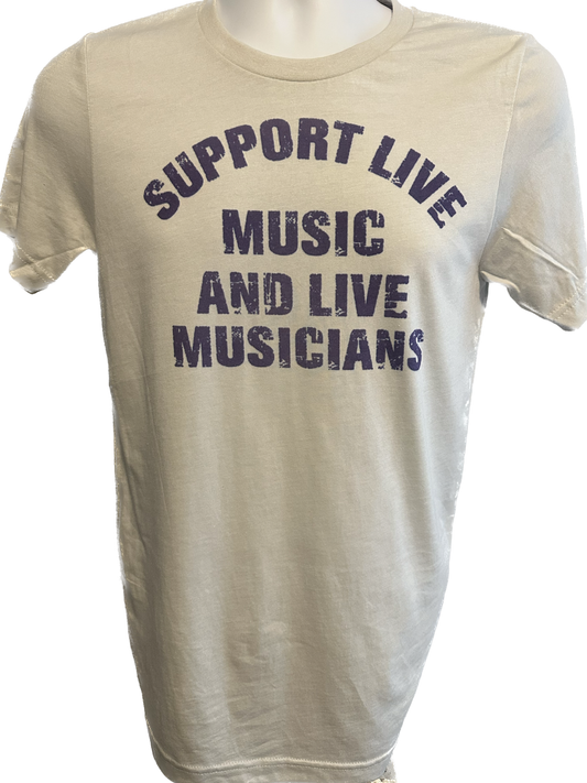 SUPPORT LIVE MUSIC tee!