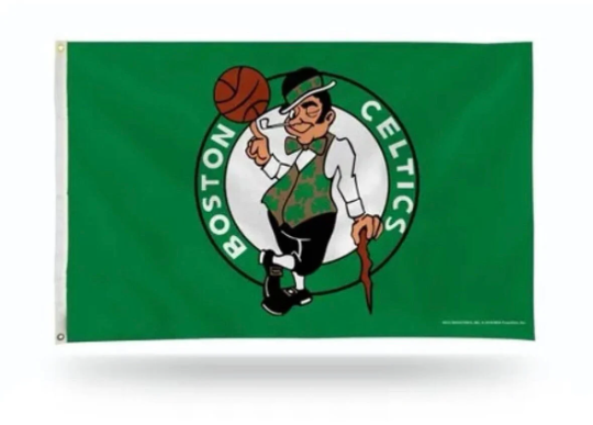 Boston Celtics Green 3x5' Nylon Silkscreen Flag!