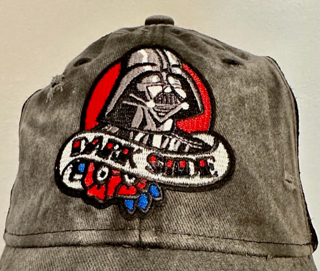 Dark Side Custom Vintage Tattoo Style Black Distressed Hat