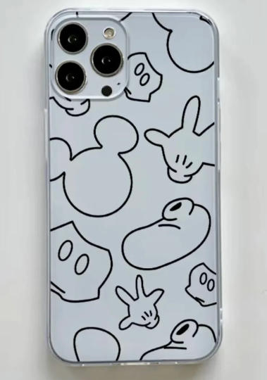 Mickey Inspired Clear iPhone 13 & 14 Case!