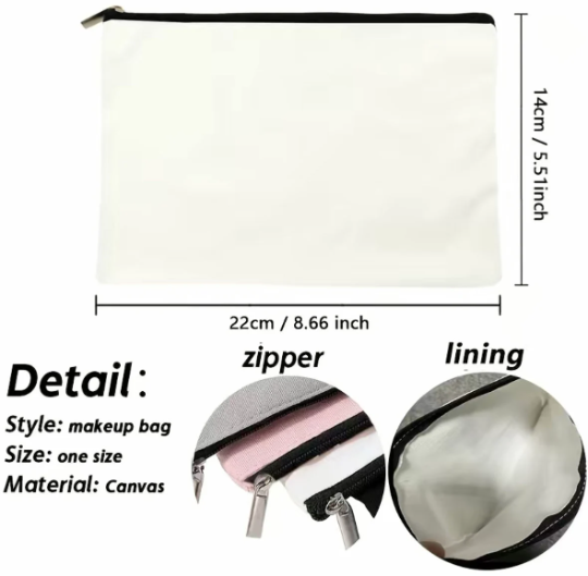 T.S. Inspired Version Canvas Zippered Pouch Bag