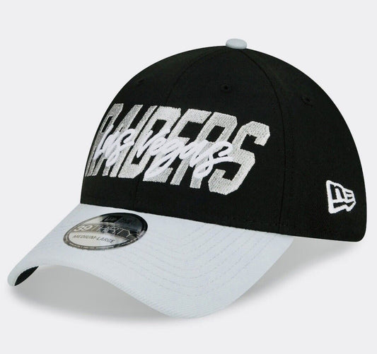 Las Vegas Raiders NFL New Era 2022 Draft 39Thirty M/L Flex Hat